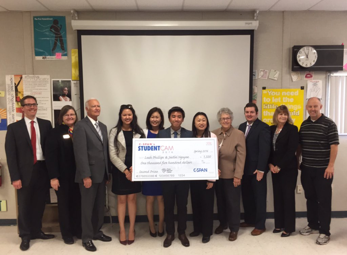 Fountain Valley students take 2nd place in C-SPAN video contest