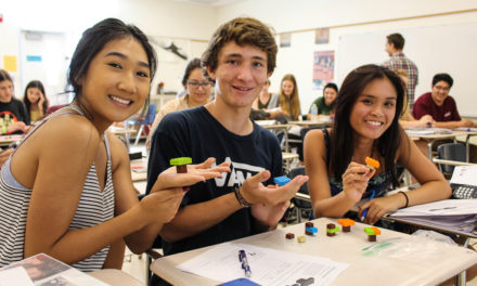 Huntington Beach High math classes learn with LEGOs