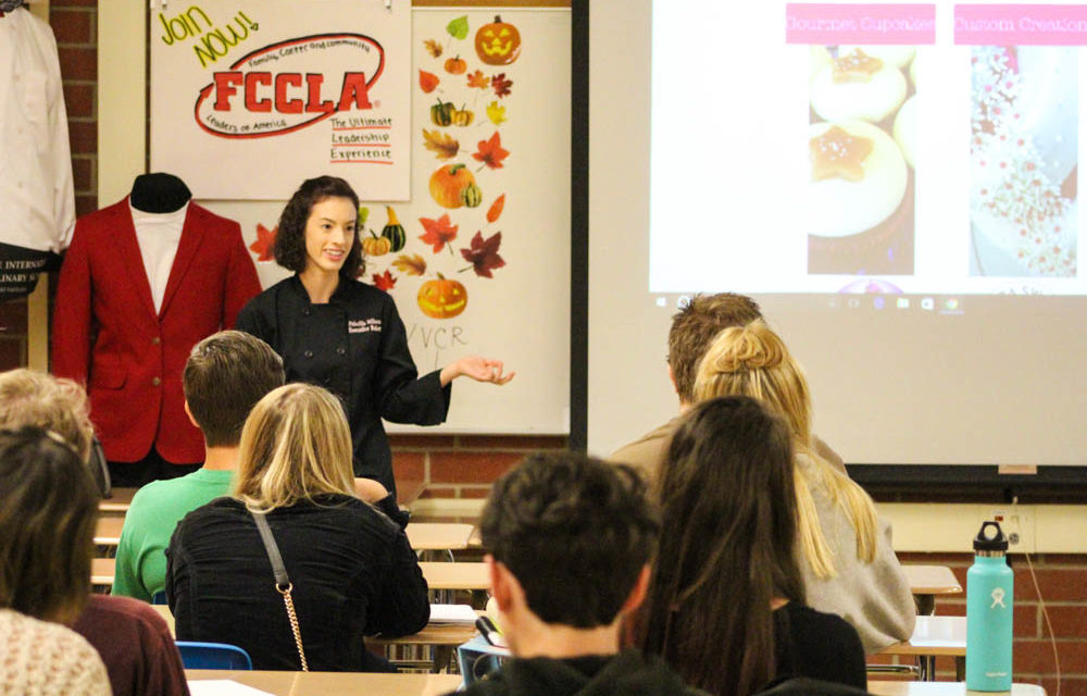 Bubba Sweets bakery talks business with Edison students
