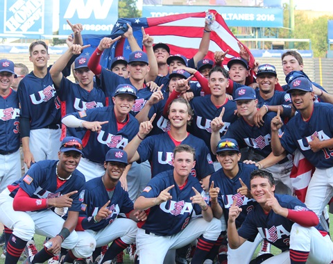 Huntington Beach seniors help USA 18U Baseball Team earn gold