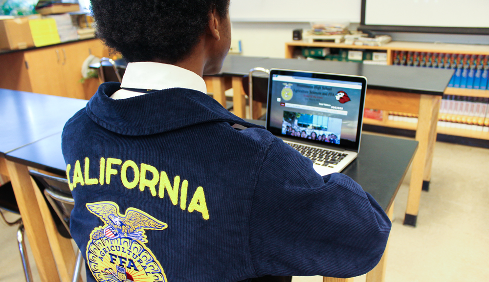 Innovative website earns state distinction for Westminster High School FFA