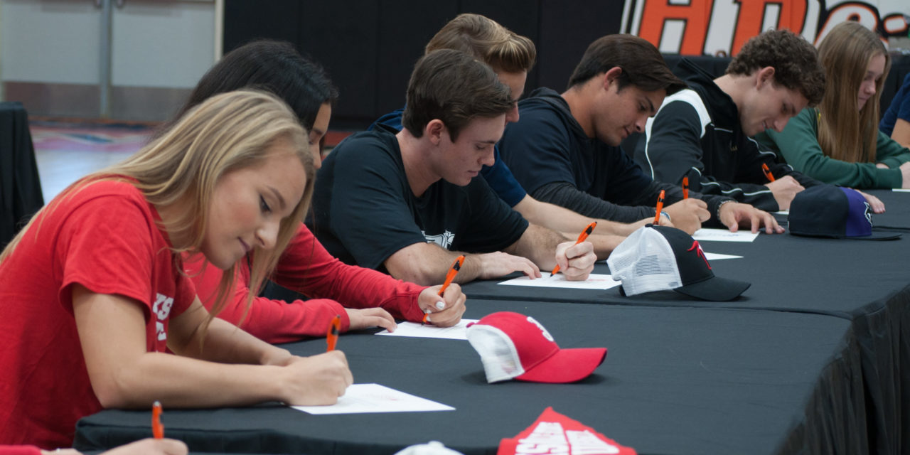 Student-athletes sign National Letter of Intent